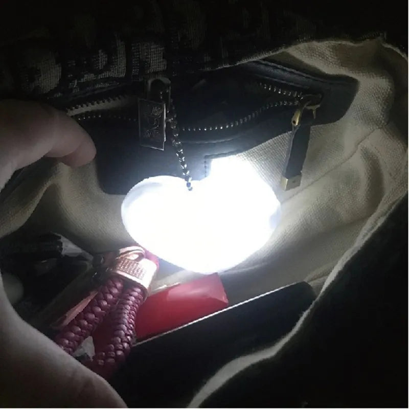 Geldbörse Handtasche Leichtherzgeformte Sensor -LED -Beutel Lampe Automatisch Ihre Tasche Durch Berührung, Geschenke Für Mutter, Freunde